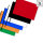 Paper flags horizontal format "flame retardant"