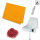 Plastic film cover double flame retardant 75x150cm - orange