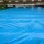 Plastic film seat covering roll 0,75x200m - light blue