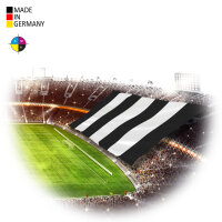 Big sector banner sewn according to pattern