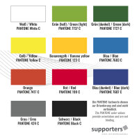 Big sector banner sewn according to pattern